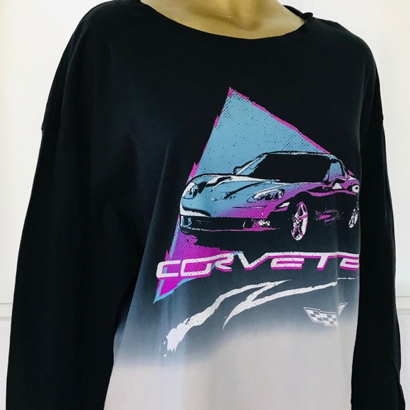 SALE! NWT GM Official CORVETTE Long Sleeve TEE SHIRT XXL - Picture 4 of 10